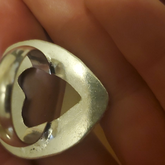 New Heart Shaped Mookaite 925 Silver Statement Ring. - Picture 9 of 10